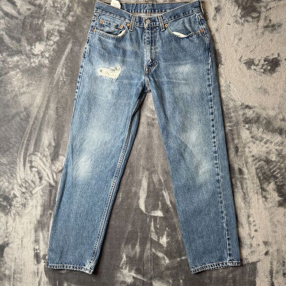 Levis 550 Relaxed Fit Blue Jeans Straight Mens Size 32x32 - Picture 1 of 7
